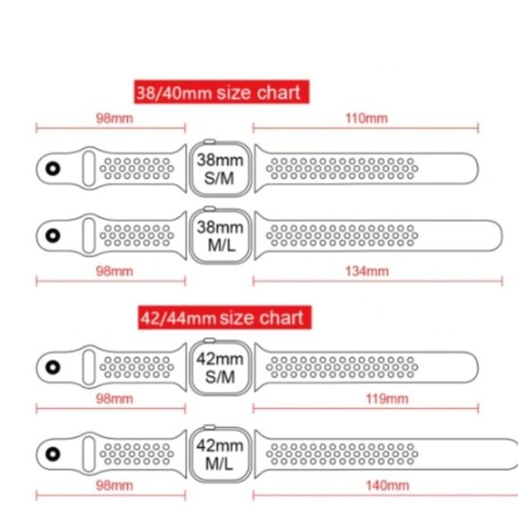 NEW GREEN-BLUE Sport Silicone Band for Apple Watch - Picture 2 of 3